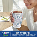 Dixie to Go Medium Paper Coffee Cups with Lids, 12 Oz, 26 Count, Disposable Cups for On-The-Go Hot Beverages