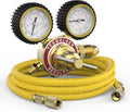 YESWELDER Nitrogen Regulator with Hose, 0-600 PSI and 0-4000PSI Output Pressure, CGA580 Inlet Connection and 1/4" Male Flare Fitting