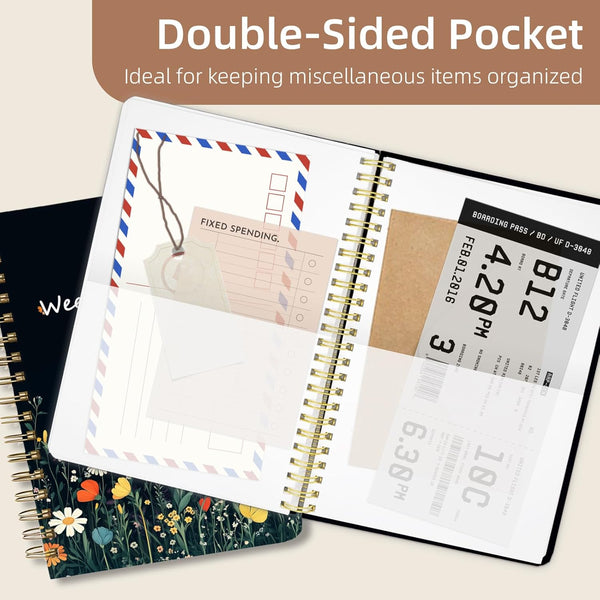 Weekly Planner Undated - 52 Weeks to Do List Notebook A5 for Work: Weekly Task, Habit Tracker Journal, Goal Setting, Agenda Sprial Bound Organizer