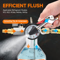 FOUR UNCLES AC Flush Kit - Air Conditioner System Cleaning Tool Set with Stainless Steel Canister and Nylon Hose & Flushing Spray Gun for R134A