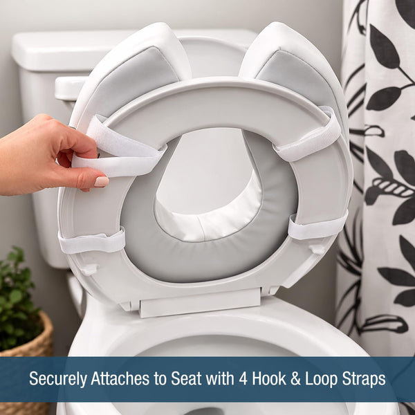 DMI Raised Toilet Seat Cushion Seat Cushion and Seat Cover to Add Extra Padding to the Toilet Seat While Relieving Pressure, Tear Resistant, FSA &