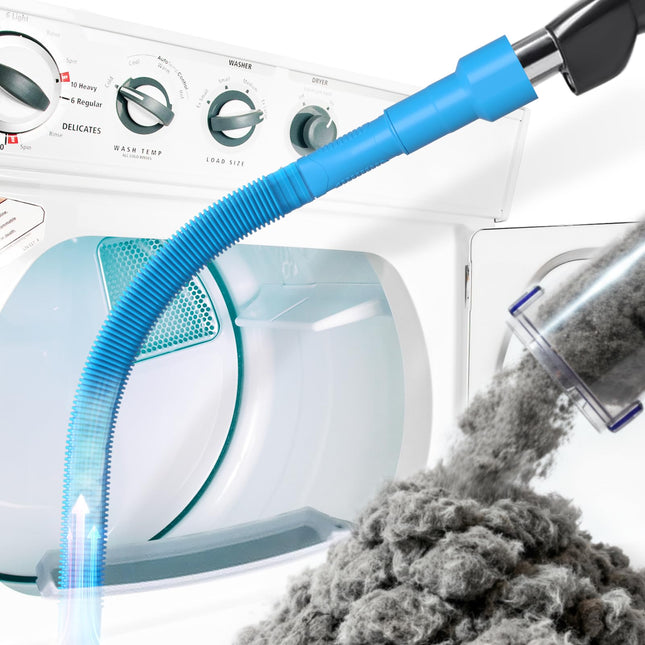 Holikme Dryer Vent Cleaner Kit Dryer Lint Vacuum Attachment Brush, Lint Remover, Dryer Vent Vacuum Hose Replacement Part
