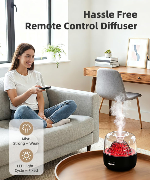 Personal Essential Oil Diffuser, 200Ml Ultrasonic Mist Fragrance Aroma Diffusers with 7 LED Color Ambient Light, Small Size for Aromatherapy,