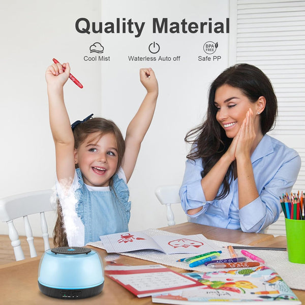 300ML Essential Oil Diffuser - 8-Hour Aromatherapy with Remote Control, 7-Color LED Lights, 4 Timer Settings for Home