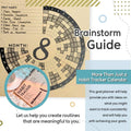 Habit Tracker Journal 2021 Goal Planner - Track Progress and Reach Goals with Spiral Binding, Weekly Monthly Kraft Large Calendar & Notepad - 12+1