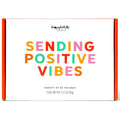 Thoughtfully Gourmet, Sending Positive Vibes Tea Gift Set, Tea Sampler Includes 6 Flavors of Tea with Uplifting Quotes, Great Get Well Gifts, Set