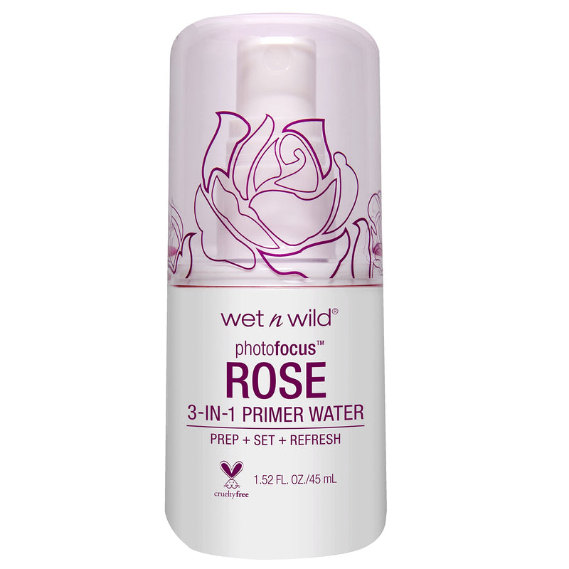 Wet N Wild Photo Focus Primer Water, Rose Addiction, 1.52 Ounces