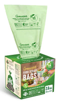 UNNI Compostable Liner Bags, 2.6 Gallon, 9.84 Liter, Extra Thick 0.71 Mil, 100 Count, Small Kitchen Food Scrap Waste Bags, ASTM D6400, US BPI, CMA
