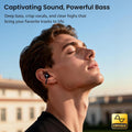 TOZO Openearring True Open Ear Headphones, Lightweight Comfort Open Ear Clip Wireless Earbuds, 40H Play Bluetooth 5.4 Headphones with Smart