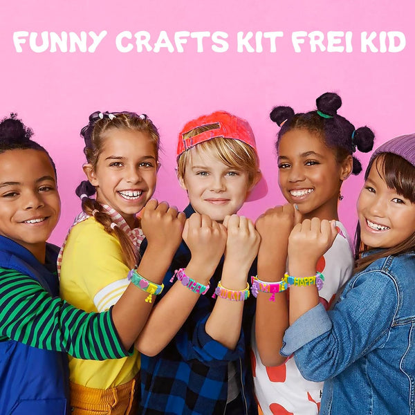 Art & Craft Kits for Kids, DIY Friendship Bracelet Making Kit for Girls, Jewelry Making with Charm & Stickers, Birthday Gifts for Ages 5-12, Toys