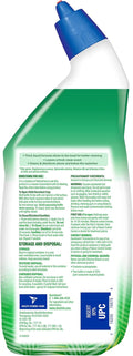 Lysol Toilet Bowl Cleaner Gel, for Cleaning and Disinfecting, Stain Removal, Forest Rain Scent, 24Oz