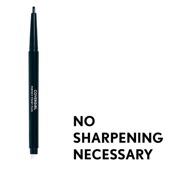 Covergirl Perfect Point plus Self-Sharpening Eyeliner Pencil, Black Onyx, Pack of 2 (Packaging May Vary)
