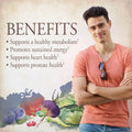 Garden of Life Organics Whole Food Multivitamin for Men, 60 Tablets, Vegan Mens Vitamins and Minerals for Mens Health and Well-Being, Certified