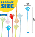 JOYIN 48Pcs Glitter Sticky Hands Party Favors, Party Table Favors Set for Kids, Holiday Traditions, Classroom Treasure Box Carnival Prizes Bulk