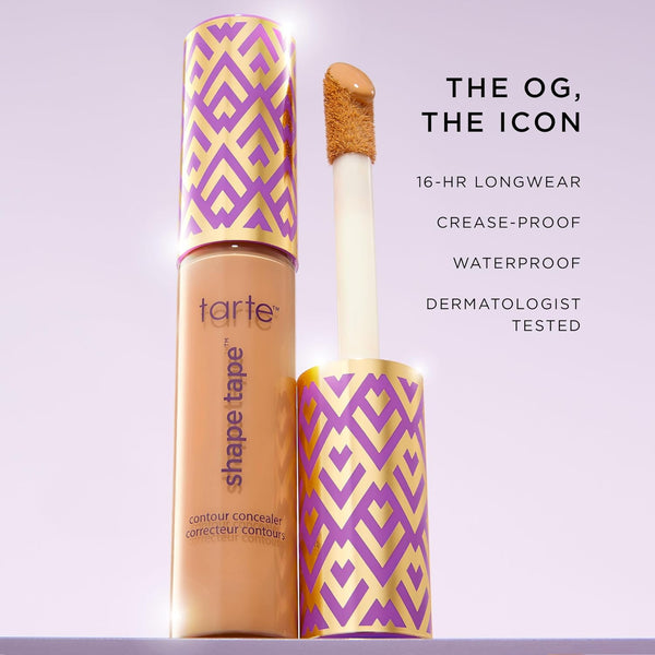 tarte shape tape concealer – Full-Coverage Creaseless Soft Matte Finish, Brightening Under-Eye & Face Makeup, 16hr Longwear, Vegan & Cruelty-Free
