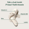 Primal Harvest Primal Multivitamin - Daily Multi-Vitamin Supplement with 21 Essential Vitamins & Minerals for Women & Men - Vitamin A, C, D, E,