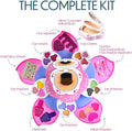 Toysical Makeup Kit for Teens - Flower Palette Gift Set for Teen Girls and Women - Makeup for Girls 10-12 - Petals Expand to 3 Tiers - Variety