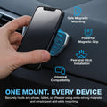 Naztech Magbuddy Anywhere Magnetic Phone Holder Tablet Mount Hands-Free - Easily Install Universal Compatibility for Iphone 16, 15, 14 Pro Max,