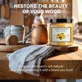 Premium Cutting Board Finish Wax - Natural Beeswax and Carnauba Wax - Enriched with Lemon & Orange Oils - for Wood Butcher Blocks, Wooden Bowls,