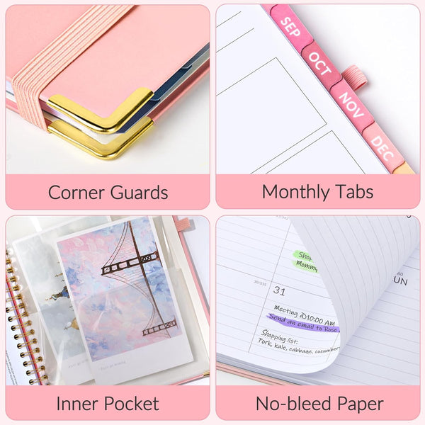 Jul 2025 -Dec 2026 Planner, Forvencer Academic Planner 2025-2026, 18 Month Daily Planner, 8.5" X 11", Weekly & Monthly Agenda Book, Hardcover