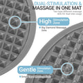 Silicone Foot Massager Mat, Large Reflexology Mat for Feet Relaxation, Portable Foot Acupressure Mat with Dual-Side Usage, Foldable Standing Desk