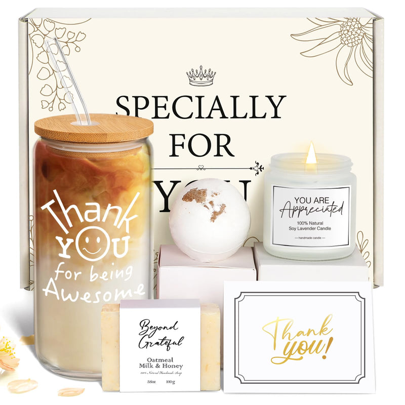 Thank You Gifts for Women, Teacher Appreciation Gifts, Employee Appreciation Gift for Coworkers Employees Teachers Nurse Secretary W Thanks Cards,