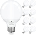 Hansang Vanity Light Bulb 5000K Daylight 8 Pack G25 LED Globe Light Bulb for Bathroom Vanity Mirror Decorative,E26 Medium Base, 5W 60W