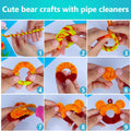 Iooleem 500Pcs Multi-Colored Pipe Cleaners, Chenille Stems, Pipe Cleaners for Crafts, Pipe Cleaner Crafts, Art and Craft Supplies.