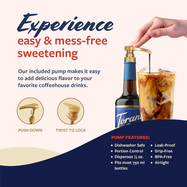 Torani Sugar Free Syrup, Chocolate Macadamia Nut, 25.4 Ounces (Pack of 4)