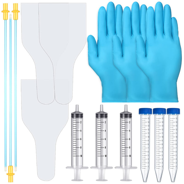 Weewooday 3 Set AI Artificial Insemination Dog Breeding Kit Artificially Inseminate Kit Disposable Canine Cones Dog Semen Collection Bag for