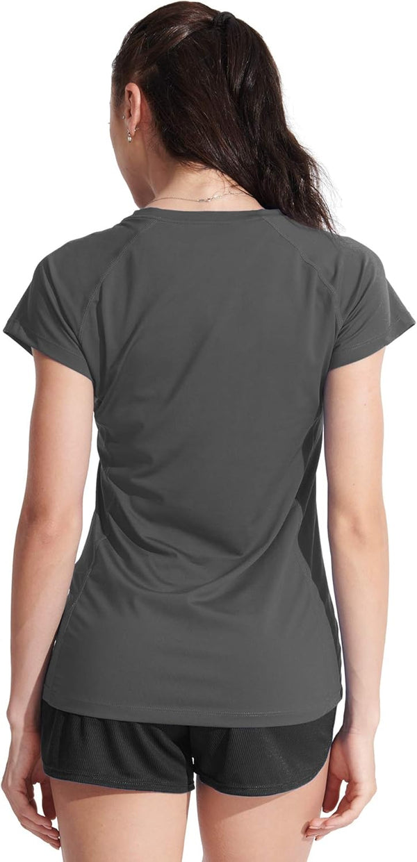 CADMUS Women'S Workout Shirts for Running Yoga Tee Shirts Dry Fit Pack of 3