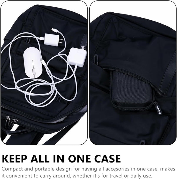 Ginsco Hard Shell Protection Case Electronic Accessories Organizer Pouch for MacBook Air/pro Adapter Chargers Cables Power Bank, for Sandisk