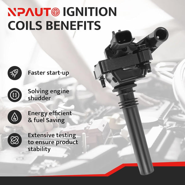 NPAUTO Ignition Coil Pack Replacement for 5.7L V8 Hemi 2003 2004 2005 Dodge Ram 1500 2500 3500, Dodge Durango, 5.7 SLT ST Pickup, UF378, Set of 8