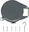 Retractable Clothesline Heavy Duty Retracting Clothes Line Outdoor and Indoor with Durable ABS Shell and 38 Feet Extruded PVC Line,With Lock to