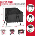 Unicook Griddle Cover for Blackstone 22 Inch and 17 Inch Griddle with Hood and Stand, Heavy Duty Waterproof Outdoor BBQ Grill Cover with Sealed