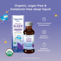 Hyland'S Kids Melatonin-Free Organic Sleep Calm and Immunity Liquid, Sugar-Free, Promotes Sleep and Supports Immune Health, Ages 2 and Up, Grape