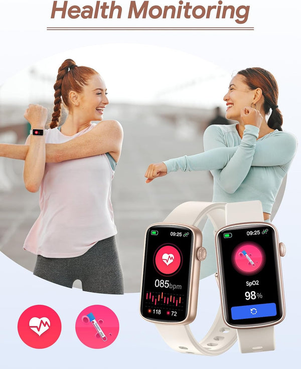 RUIMEN Fitness Tracker, Fitness Watches for Women Men with Heart Rate Monitor Blood Oxygen Sleep Tracker Pedometer, 1.47" Smart Watch Step Calorie