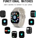 Smart Watch for Men Women with 2.1" HD Screen Military Watches, Call & Text for Android Ios, Heart Rate & Activity Tracker, IP68 Waterproof, 100