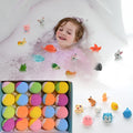Bath Bombs for Kids with Surprise Inside, 20 Pack Kids Bath Bombs Gift Set with Toys for Girls Boys, Handmade Bubble Bath Fizzy Balls Kit for