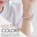 MOFREE Beaded Bracelet Compatible with Apple Watch Band 38Mm/40Mm/41Mm/42Mmï¼Series 10ï¼ 9/8/7/SE/6/5/4/3/2/1 Women Fashion Handmade Elastic Stretch