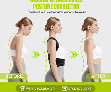 Back Brace Posture Corrector for Women and Men, Full Back Support Straps Straightener, Hunchback Improve Posture-Shoulde