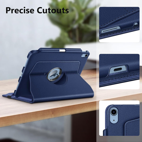 Fintie Rotating Case for iPad (A16) 11th Generation 11 Inch (2025), iPad 10th Generation 10.9 Inch (2022) - [Built-in Pencil Holder] 360 Degree