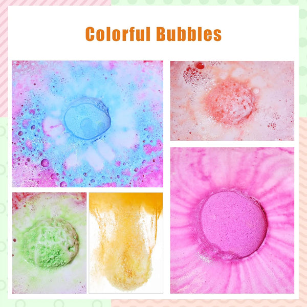 Bath Bombs for Kids with Surprise Inside, 20 Pack Kids Bath Bombs Gift Set with Toys for Girls Boys, Handmade Bubble Bath Fizzy Balls Kit for