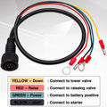 Taiss 4 Wire Dump Trailer Remote Control Switch 12V DC - Industrial Pushbutton up down Controller for Truck Lift Unloading Tipper F-G018-4W