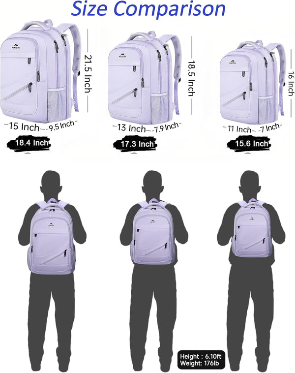 MATEIN Large Travel Backpack for Womens, Lightweight Carry on Backpack TSA Approved Fits 17 in Laptop, Spacious Laptop Bag for Travel Essentials,