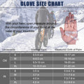 CYG&CL Outdoor Winter Touchscreen Warm Gloves, Water Resistant Windproof Anti-Slip Sports Gloves for Cycling Driving Running Hiking Climbing