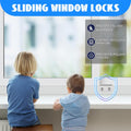 Sliding Window Locks (6 Sets), Window Locks for up and down Windows and Horizontal Windows, Window Security Bars, Window Security Lock with