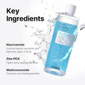 COSRX Low pH Niacinamide Micellar Cleansing Water Daily Mild Facial Cleansing Wash for Sensitive Skin, Sebum control, Korean Skin Care