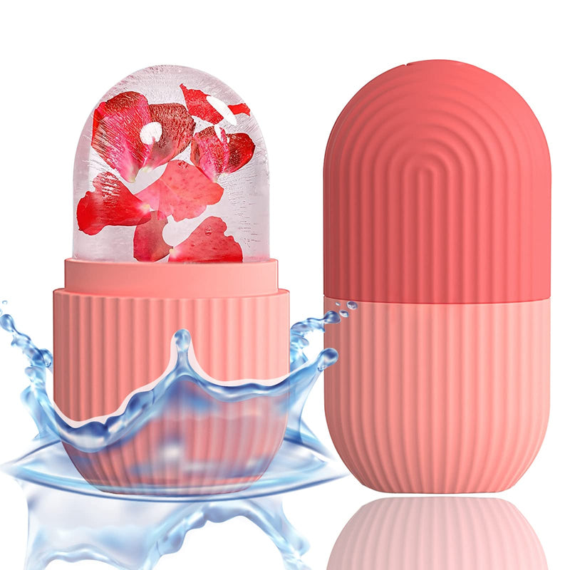 XHJRI Ice Cube Roller Massager for Face, Eyes and Neck Naturally Conditioning and Skin Care,De-Puff Eye Bags,Reduce Migraine Pain,Reusable Massage