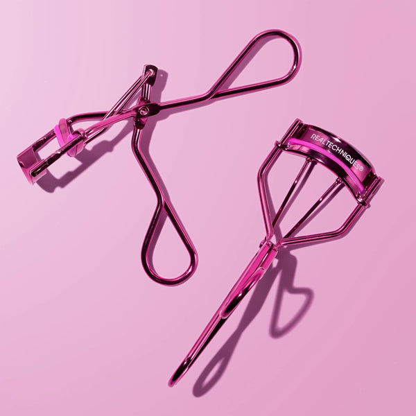 Real Techniques Miracle Eyelash Curler, Gentle Lash Tool for Lifted Lashes, Use with Mascara for Extra Volume, Travel-Size Lash Curler, Comfort